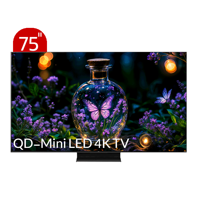 تلویزیون هوشمند QD-MINI LED 4K TV تی سی ال مدل C755 سایز 75 اینچ