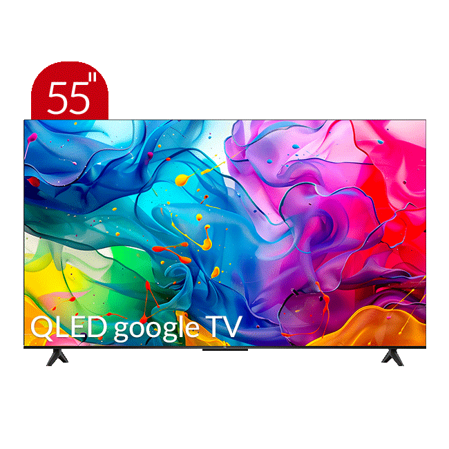 تلویزیون هوشمند QLED 4K TV تی سی ال مدل P655 سایز 55 اینچ